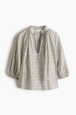 Balloon-sleeved Blouse