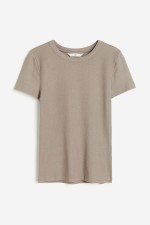 Ribbed Modal-blend T-shirt